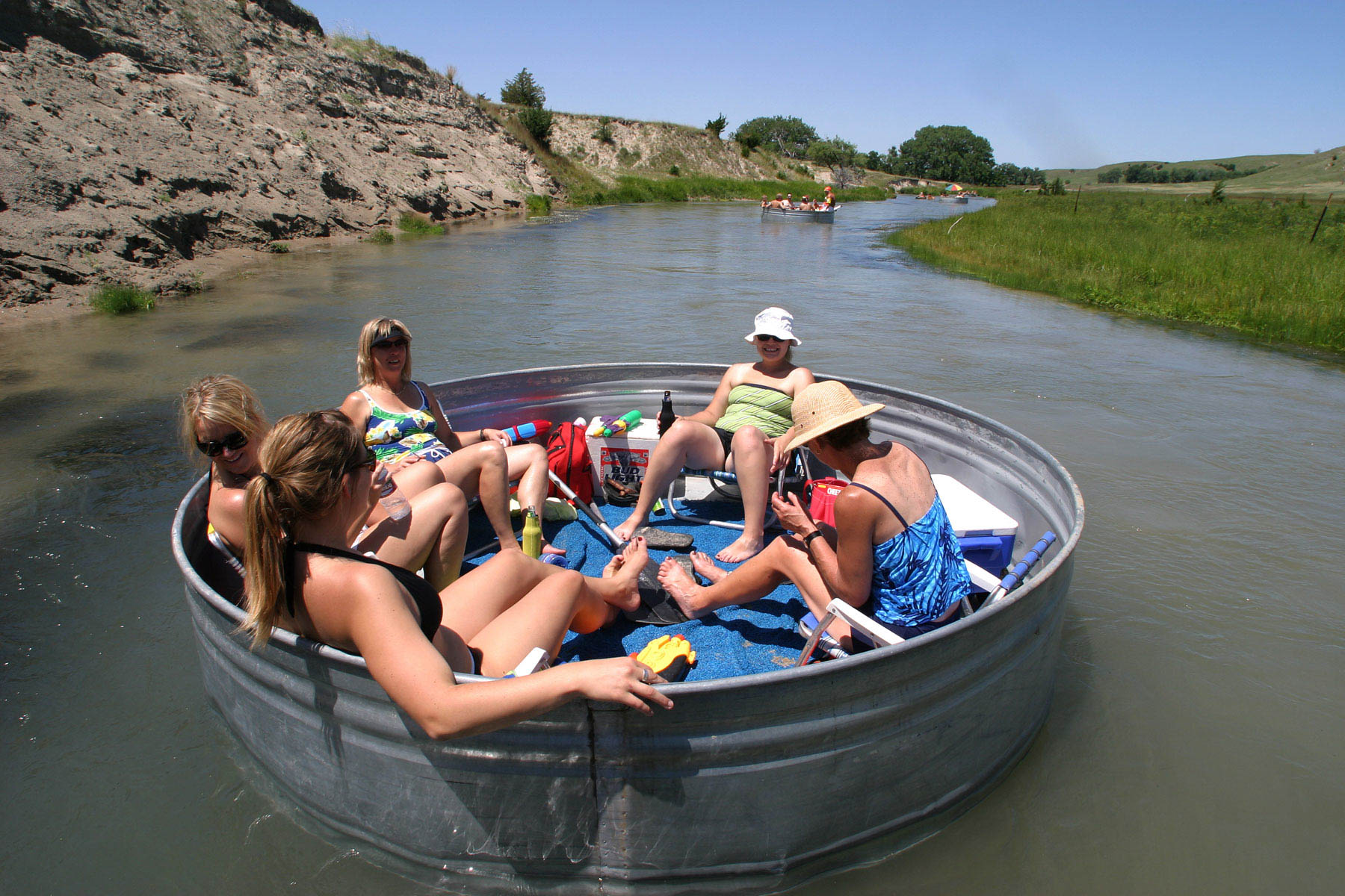 Nebraska Tanking Stock Tank Floating River Float